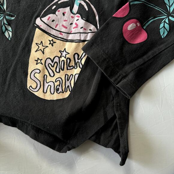 Zara Girls My Favorite Foods Sequin Long Sleeve Top Sz 10 - Picture 3 of 5